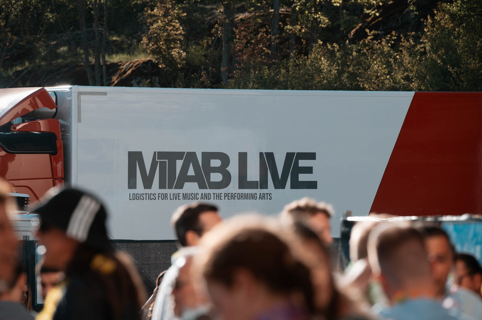 MTAB LIVE lastbilar under festivallogistik